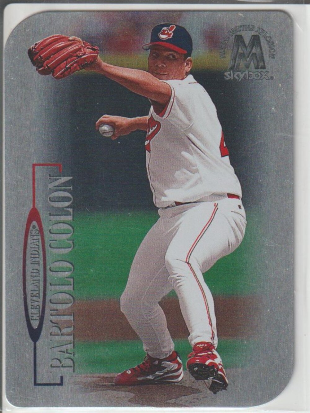 Rare Bartolo Colón 1999 SkyBox Die-Cut Metal Universe #38